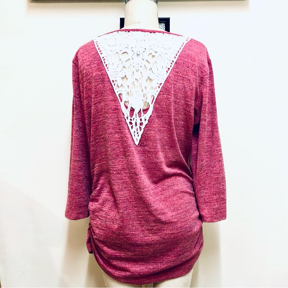 T93 Faded Glory Rayon Lace Top